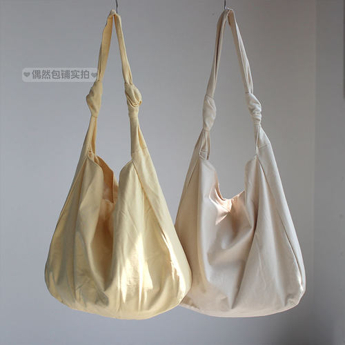 章若楠同款帆布包纯色简约