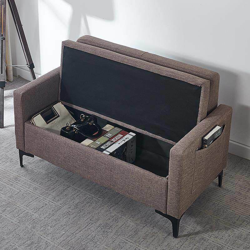 【香港包郵】北欧布艺简易双三人小户型收纳储物租房用沙发椅店铺