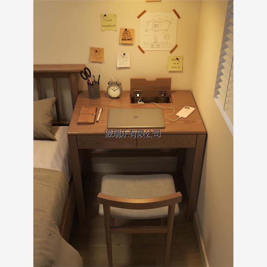 香港澳门包邮冬木实木书桌家用卧室电脑桌办公桌小户型书房桌子现图片