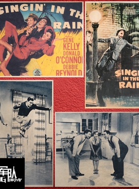 雨中曲 Singin' in the Rain 歌舞电影海报牛皮纸装饰画