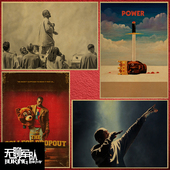 说唱牛皮纸海报装 侃爷 饰画相框 West Kanye