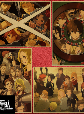 永生之酒 Baccano!动漫动画游戏牛皮纸海报酒吧咖啡厅室内装饰画