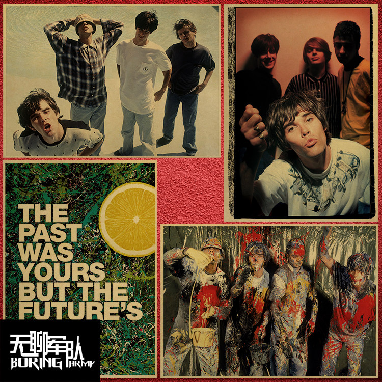 石玫瑰乐队 the stone roses 英伦摇滚牛皮纸海报装饰画相框墙