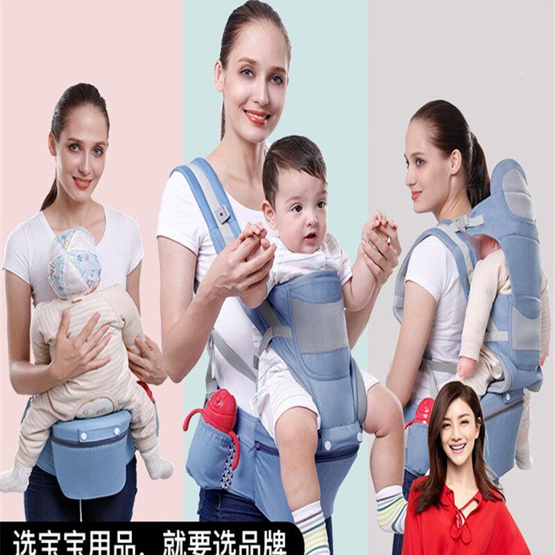 新生儿简易婴儿背带斜前横抱式小月龄宝宝背包兜单肩外出抱娃神器