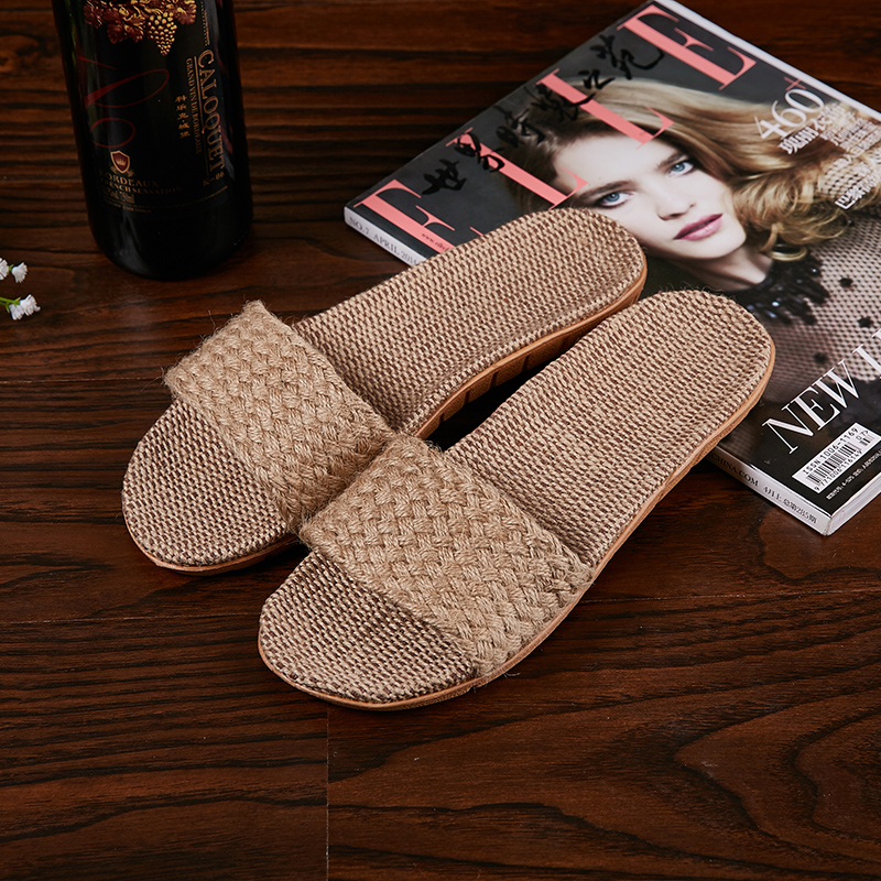 亚麻拖鞋棉麻底拖鞋home linen and cotton slippers women mans 居家布艺 居家凉拖/凉鞋 原图主图