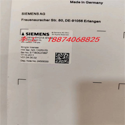 全新原装西门子802D SL数控软件内存卡6FC5810-2YG14-5YA0