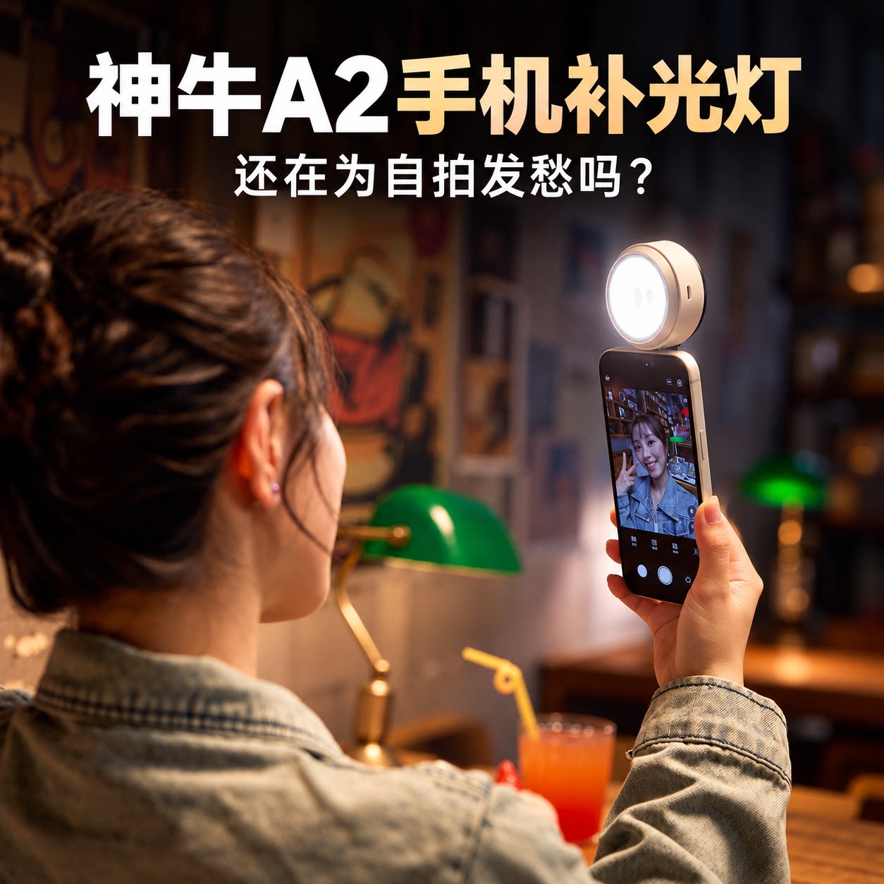 【新品现货】Godox神牛A2氙气闪光灯手机摄影补光灯人像自拍美颜灯适用苹果iphone18/17/16/15外置外拍闪光灯