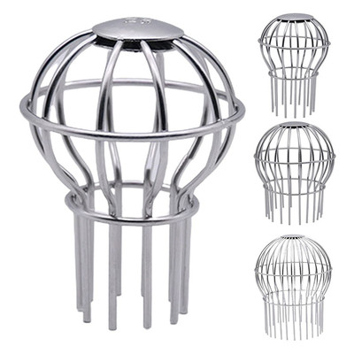 不锈钢加密天台地漏110管网罩过漏网 75户外下水道排水口加高球形