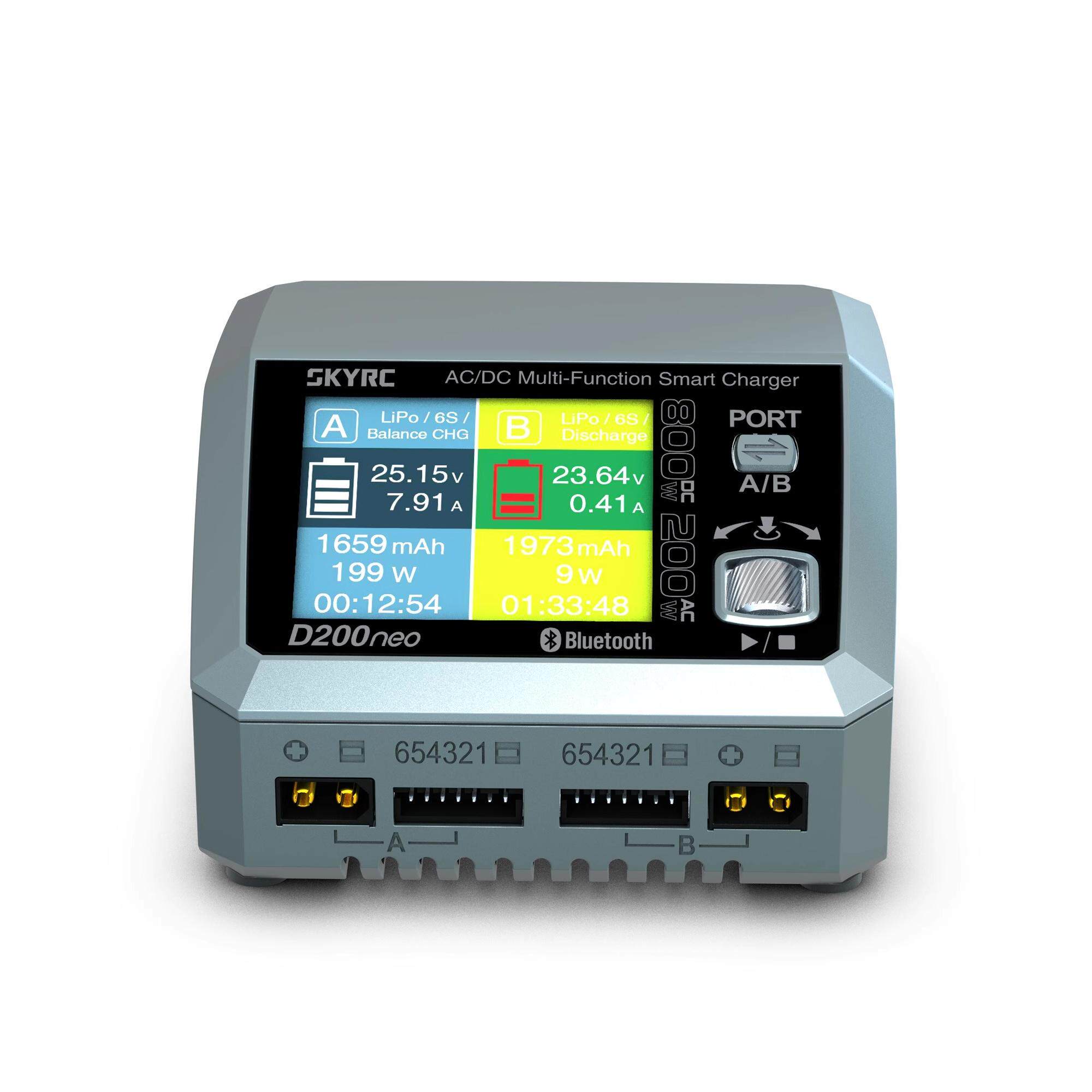 SkyRC D200neo 800W 双通道 交流直流充电器 PC3.0 蓝牙APP控制