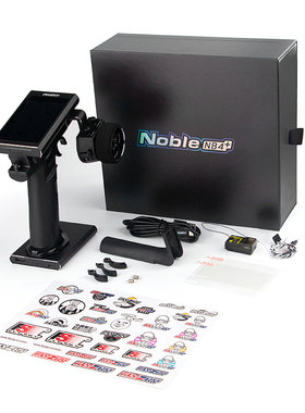 新款FlySky富斯Noble NB4+遥控器模型车8通道防水 2.4G触摸彩屏