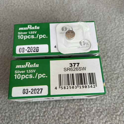 村田原装单粒626-377氧化银电池质量保证型号.日期新鲜电力足