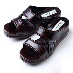 台湾21CENTURY拖鞋 夏外穿防滑耐磨软底居家鞋 室内中老年鞋 202 女鞋