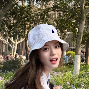 琪琪同款洗水棉渔夫帽55-58cm头围轻奢版型休闲文艺女款四季新款