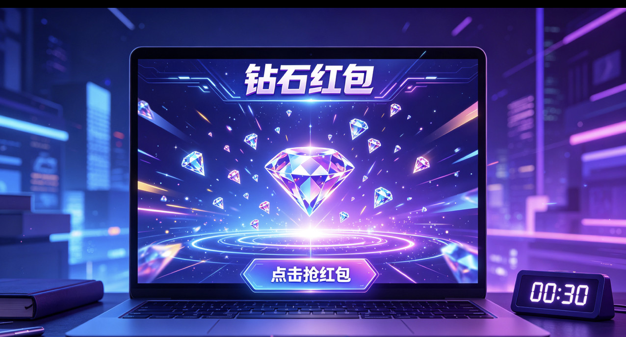 抖音钻石红包全自动挂机操作钻石秒抢