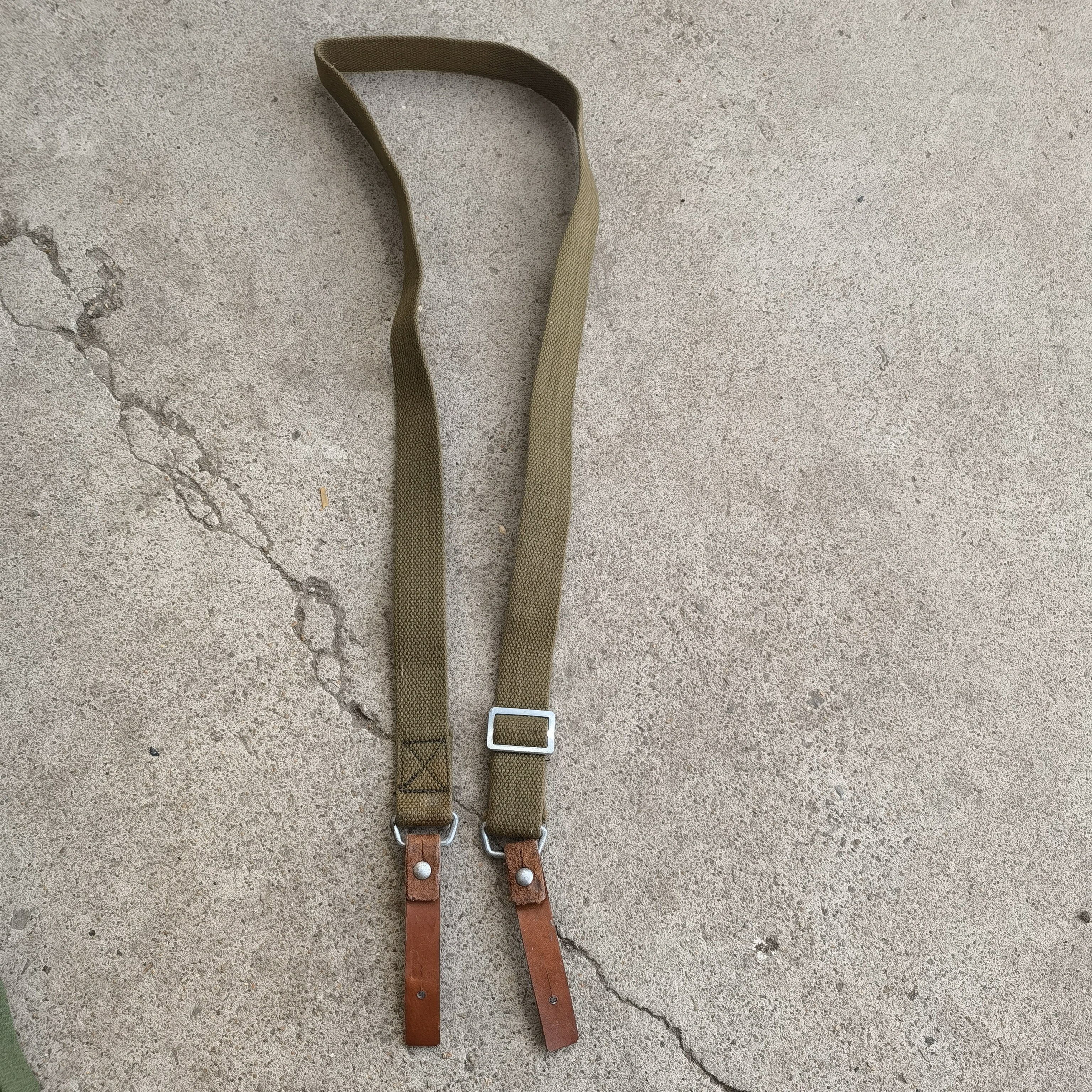thumbnail for Jungong gun belt early 56 assault strap 81 bar canvas 56 gun combat SLR camera shoulder strap vintage tactical gun belt