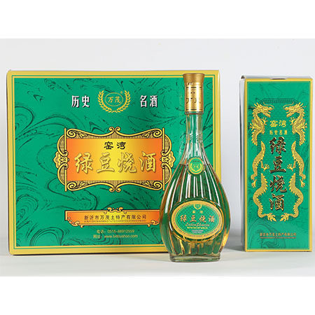 窑湾绿豆烧 绿豆烧酒 徐州新沂特产 万茂39度 一箱六瓶