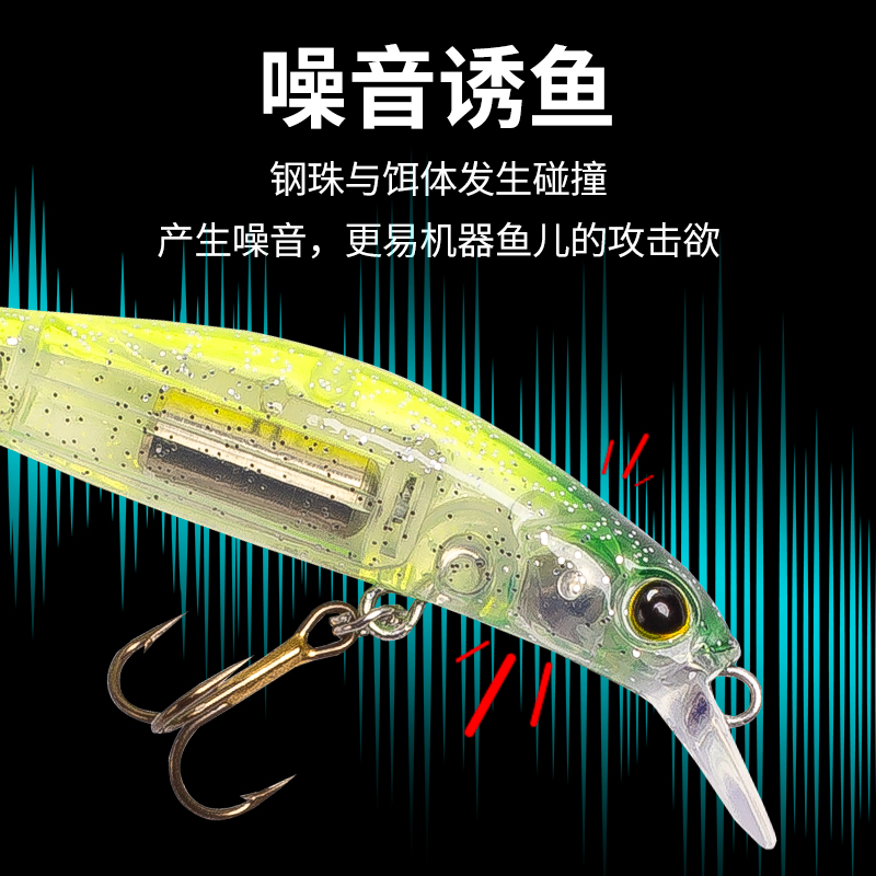 哈斯达微物假饵米诺缓沉翘嘴马口鲈鱼通杀浮水沉水微物饵路亚饵