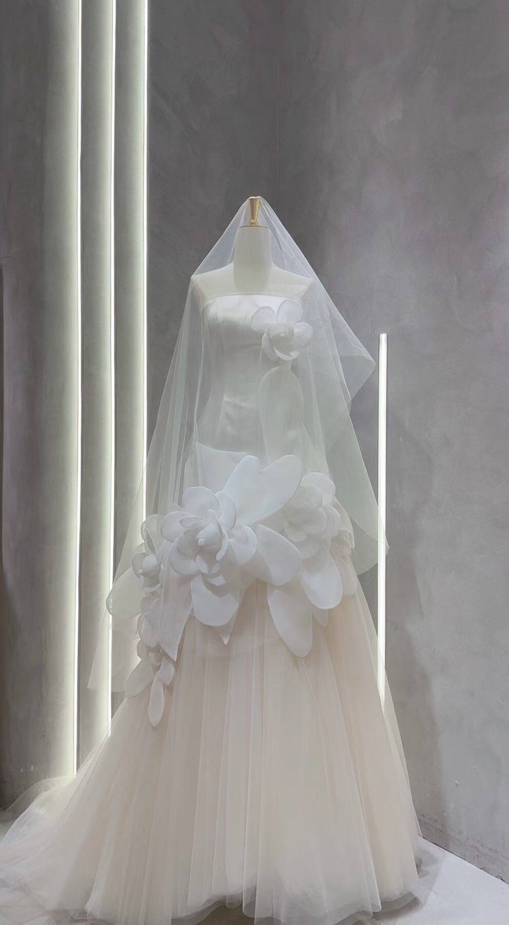 2026新款婚纱礼服女新娘订婚敬酒服高端轻奢小众设计感法式连衣裙