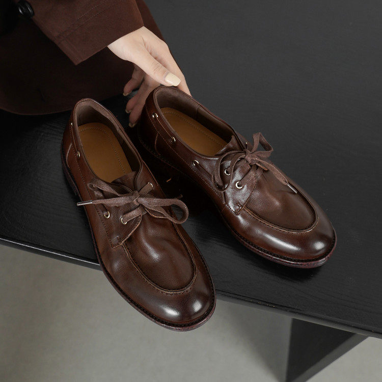 真皮打蜡牛皮里外全皮乐福鞋平底休闲单鞋舒适百搭轻奢纯皮鞋单鞋,女鞋,棉鞋,淘宝优惠券,粉丝福利购,淘宝优惠卷