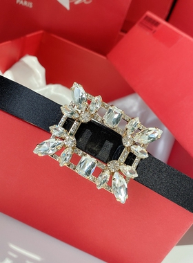 韩版小众RV皮带女镶钻绸缎裙子糖果色真丝腰带女士真皮网红欧洲潮