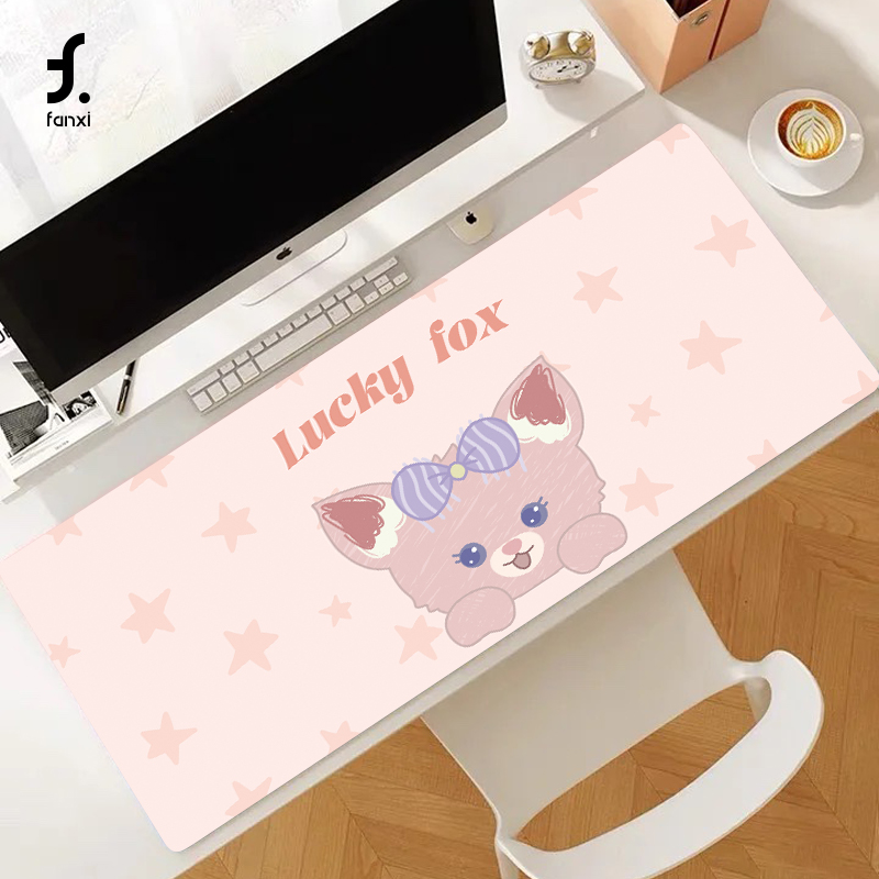 达菲家族超大鼠标垫女生皮革