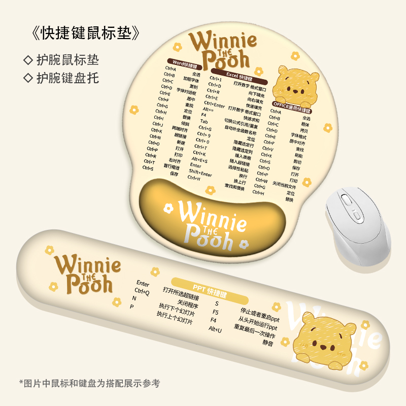 库洛米比鼠标垫加厚3D护腕垫