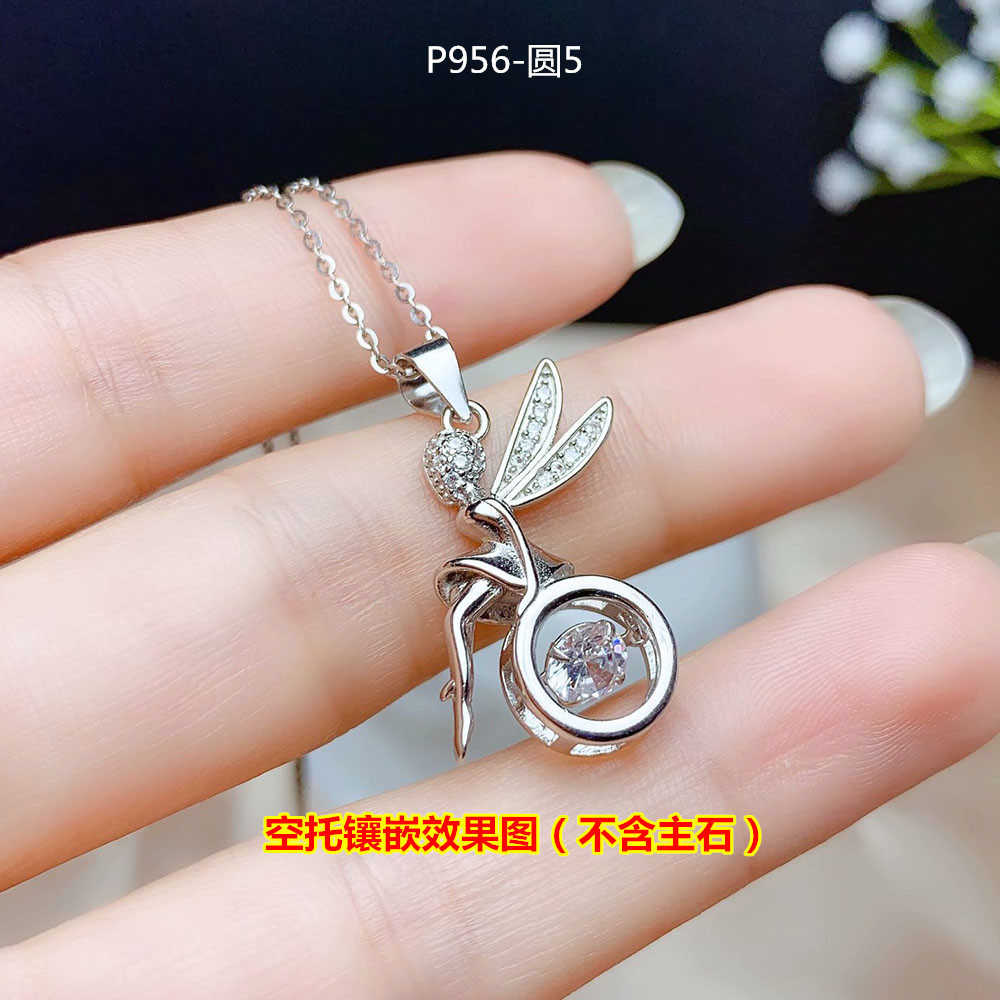 灵动风系列莫桑钻克拉加工银项链