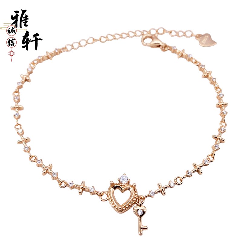 网红爆款手链空托S925纯银女