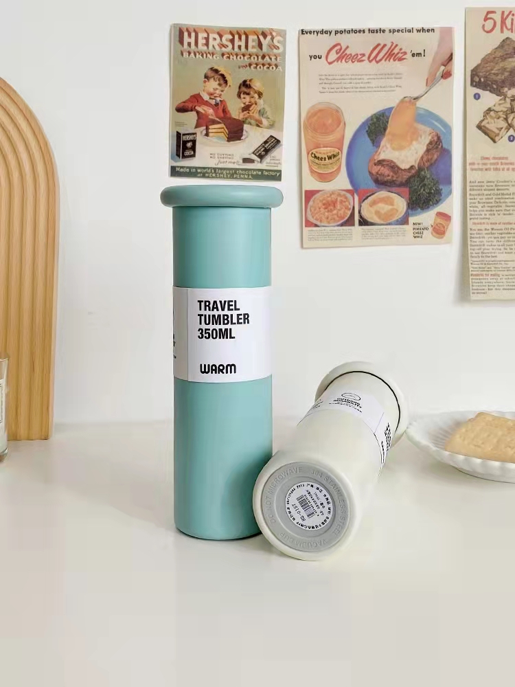 联想小新保温杯颜值304不锈钢可爱学生户外便携小巧磨砂质感水杯