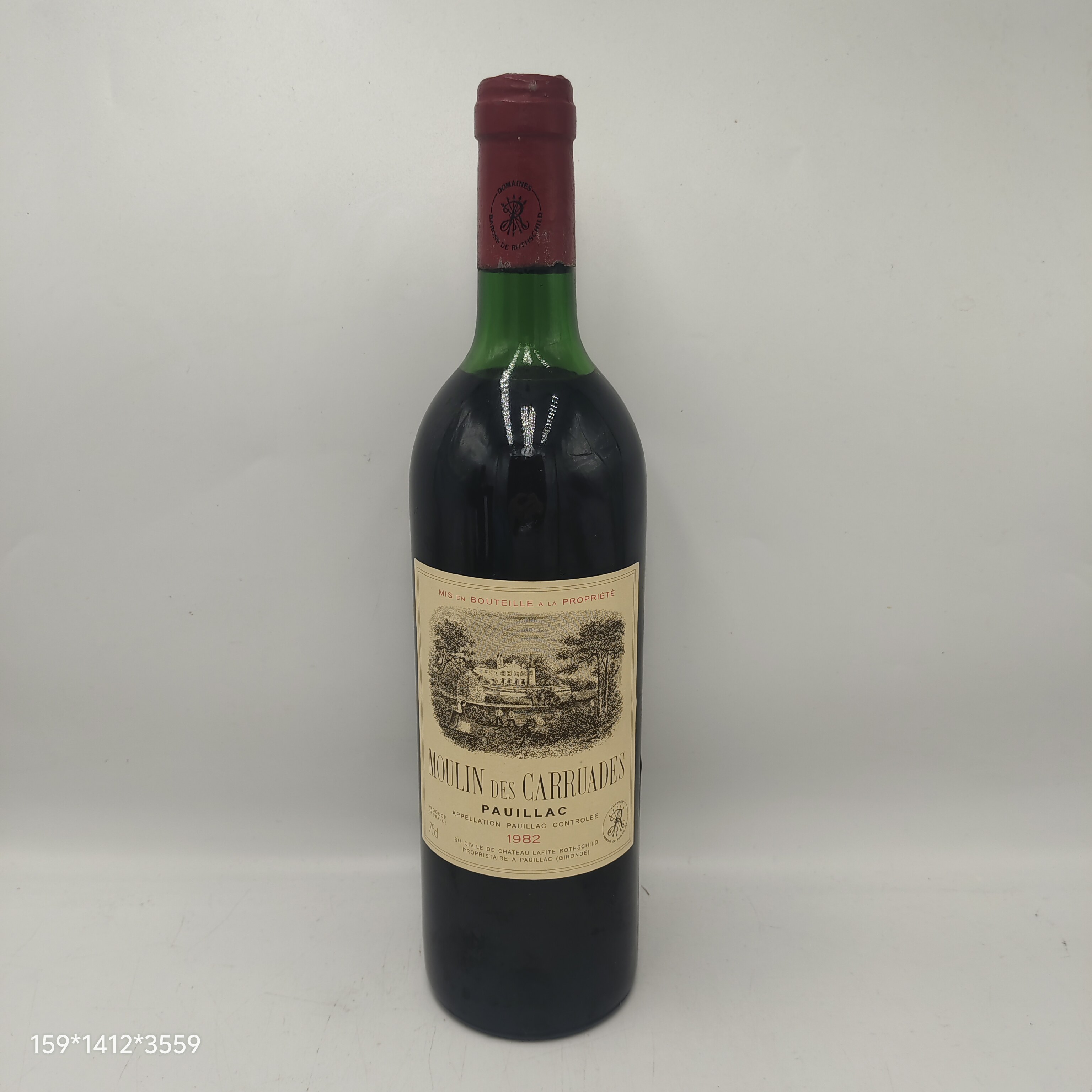 1982年拉菲红酒副牌干红葡萄酒小拉菲红酒法国一级庄赤霞珠