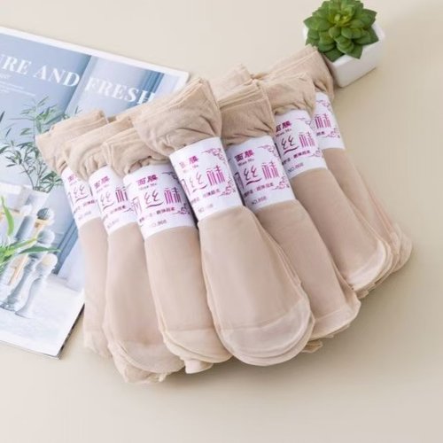 100双夏季薄款防勾丝短袜一次性