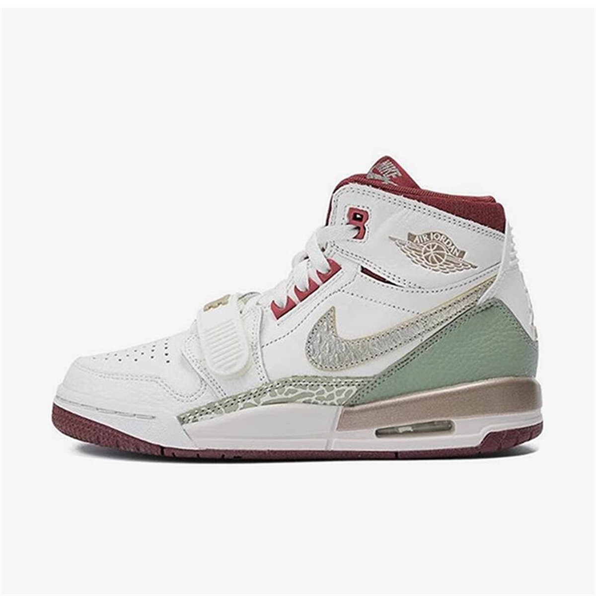 莆田纯原aj312高帮龙年头层牛皮橡胶底防滑耐磨篮球鞋FZ5047