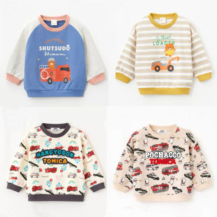 男童装 小汽车图案 纯棉毛圈卫衣 原D