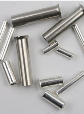 针型接线E型裸铜管管形紫铜裸端子小铜套EN1510压线1.5平方2000只