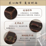 Ретро портативный вместительный и большой ящик для хранения, портативная коробка, старомодный чемодан, делается под заказ