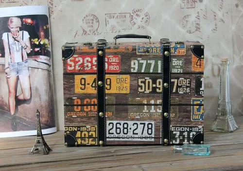 Ретро портативный чемодан, реквизит для фотографии