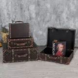 Ретро портативный чемодан, антикварная портативная коробка