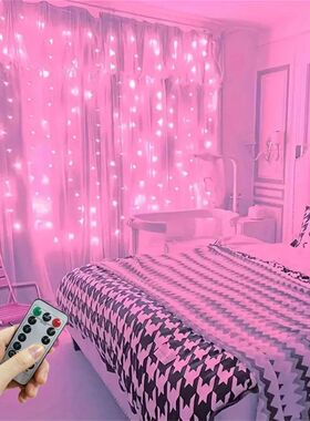 Remote Control Festoon Curtain 100/600LED String Lights Garl