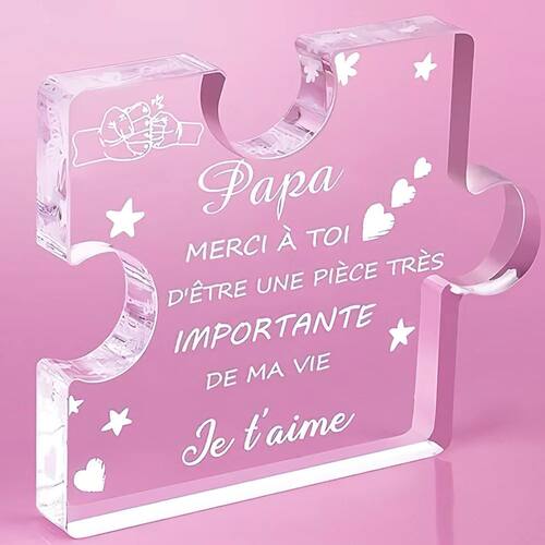 Dad gift, Father's Day gift, engraving acrylic block puzzle,