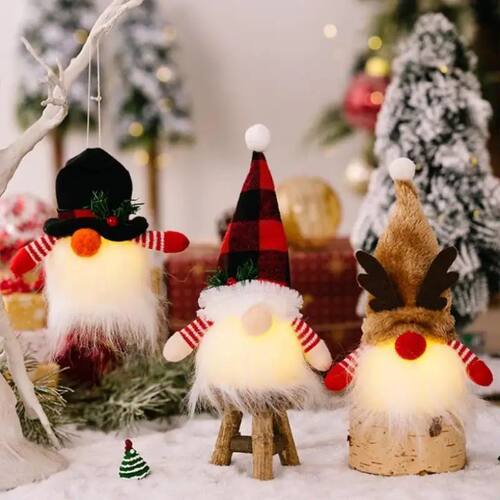 Christmas Style LED Light Doll Pendant Christmas Tree Orname