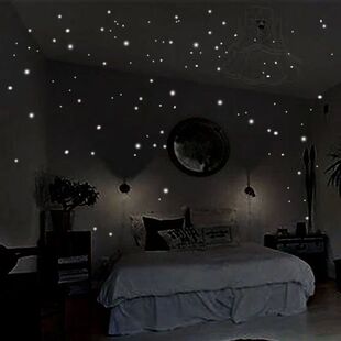 407pcs Glow Dark Decor The Stickers Wall Luminous