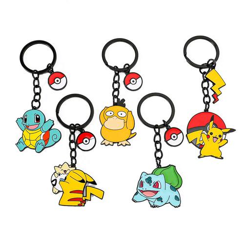Pokémon Anime Figure Pikachu KeyChain Classic Cute Squirtle