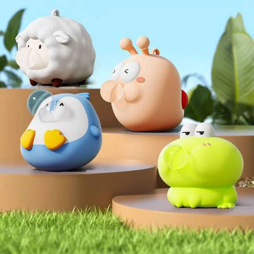 Cute Little Animal Squeezing Toys Creative Funny Frog Blowin