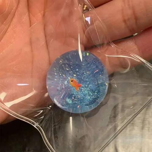 Ocean Planet Squishy Fidget Toy Soft Cute Little goldfish Pi
