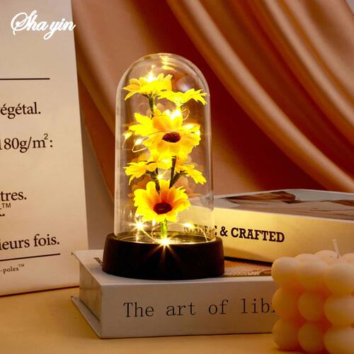 Graduation season gift small sunflower plastic set Mother's