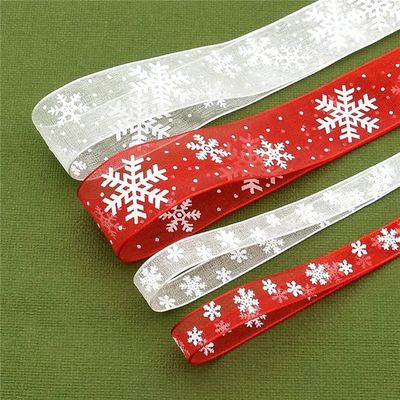 5M 10mm 15mm 25mm Christmas Satin Ribbons Crafts DIY Tape We