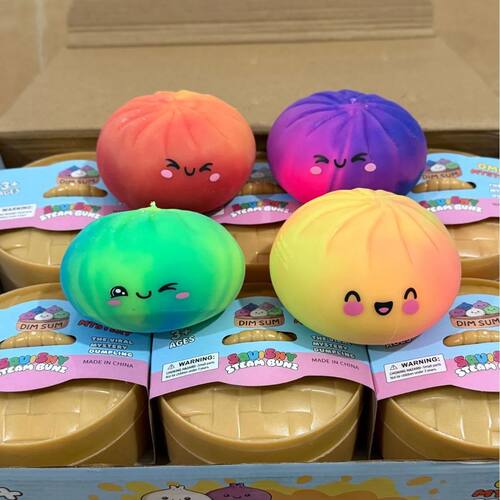 Rainbow Dumpling Squishes Stress Balls Fidget Sensory Toys S