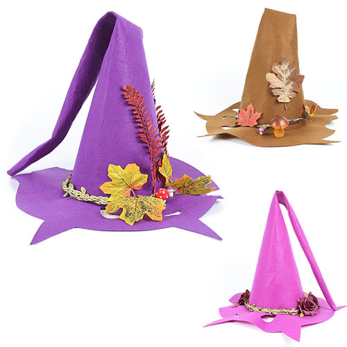 Halloween Witch Ghost Party Mage Little Pointy Hat Felt Hat