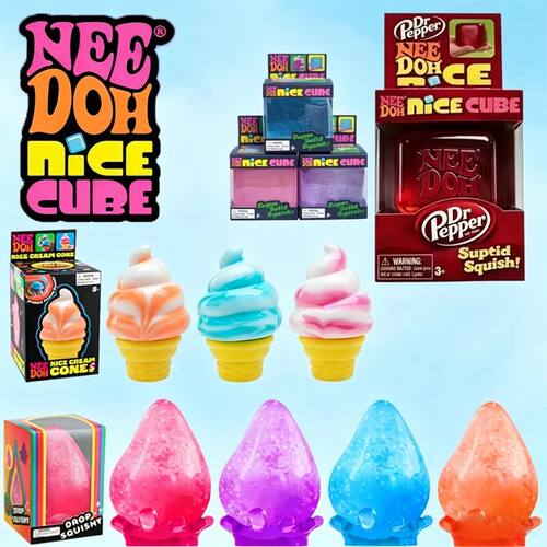 2026 Dr Pepper Nice Cube Squishy Toy Stress Relief Toy,Soft