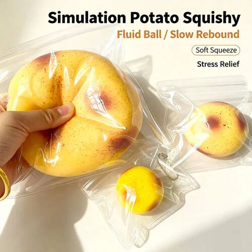 Realistic Potato Shape Fluid Slow Rebound Squishy Toy Soft F